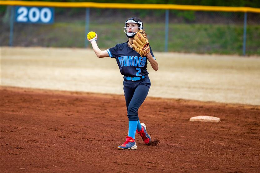 Thompson's Station and Woodland middle school students play softball